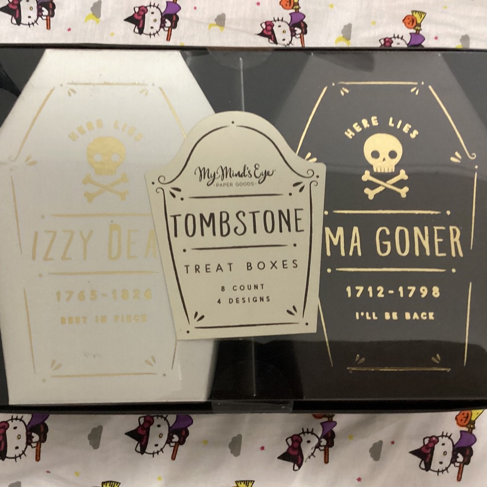 My Mind's Eye Tombstone Treat Boxes-NIP